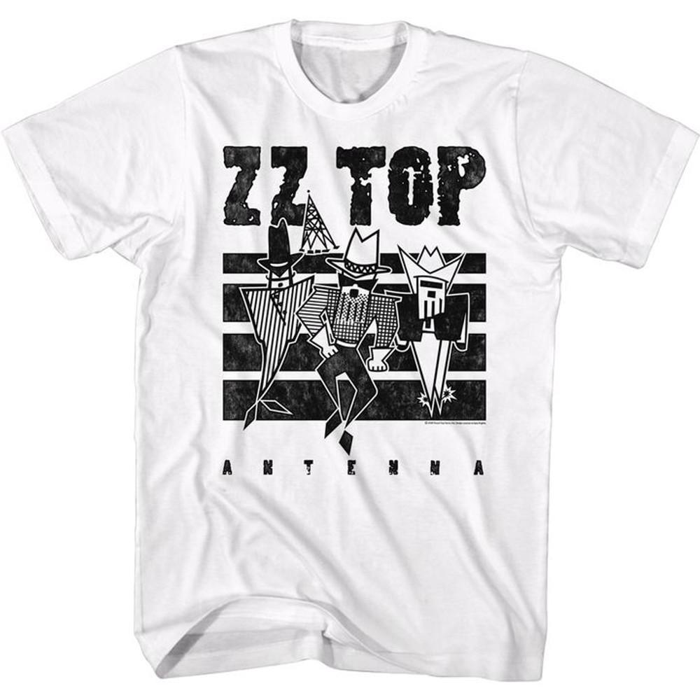 Zz Top Antenna 2 White Adult T-Shirt